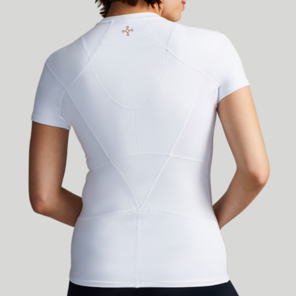 TOMMIE COPPER WOMEN’S PRO-GRADE SHORT SLEEVE SHOULDER SUPPORT SHIRT SZ M WHITE - Picture 3 of 12